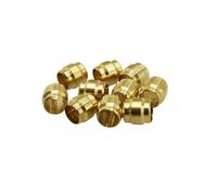 Set di 10 raccordi per tubi freno in oliva P2R MT2-4-6 Argento