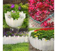 Set di 10 recinzioni da giardino per migliorare l'estetica esterna e le aiuole (verde)