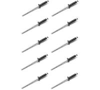 Set di 10 rivetti neri per targa di immatricolazione, auto, moto, scooter, motorino, protezione in plastica, viti di fissaggio
