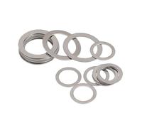 Set di 10 rondelle piatte ultrasottili in acciaio inossidabile 304 - Guarnizione di spessoramento M20 M22 M25, guarnizioni di regolazione ad alta precisione(25 * 30 * 0.3mm)