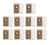 Set di 10 sacchetti di ricambio per Laresar, per L6 Pro e per Ultenic per robot aspirapolvere T10, design riutilizzabile per svuotare rapidamente il serbatoio e catturare efficacemente la polvere