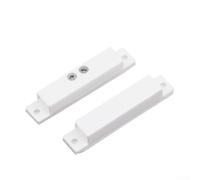 Set di 10 sensori per porta cablata e interruttore Reed, con viti, magnetici, normalmente chiusi, per sistemi di allarme, compatibile con legno, vetro, plastica, argento