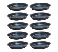 Set di 10 sottovasi per piante, in plastica, per la decorazione della casa, il giardino, i robusti bacini raccogli acqua (C)