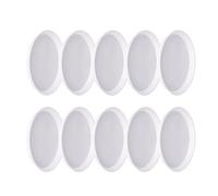 Set di 10 sottovasi per Piante Rotondi Alta qualità, durevoli a Prova perdite in plastica Raccogliere l'acqua vasi da Giardino fioriere balconi e drenaggio delle d'appartamento Bianco ID:16.7cm(6.6")