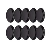 Set di 10 sottovasi per Piante Rotondi Alta qualità, durevoli a Prova perdite in plastica Raccogliere l'acqua vasi da Giardino fioriere balconi e drenaggio delle d'appartamento i Nero ID:20.3cm(8.0")