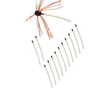 Set di 10 spazzole per la pulizia dei tubi, da 43 cm, per una rimozione efficiente delle emissioni di carbone, per migliorare la combustione e le riserve di carbone, strumento di pulizia