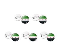 Set di 10 spille artistiche con bandiera della Siria, alla moda, in lega, adatte per l'uso quotidiano o regali speciali, supporto sicuro, Misura unica, come descritto