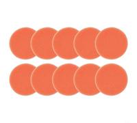 Set di 10 spugne rotonde per lucidatura auto, 75 mm, tamponi piatti lisci per ceratura e restauro della vernice