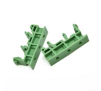 Set di 10 staffe di montaggio PCB DRG-01 per guida DIN da 35 mm, clip di supporto in plastica verde compatibili con guide C45, viti incluse, modello KPRH-175