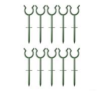 Set di 10 staffe per tubo da giardino progettate per tubi flessibili e a immersione, mantengono la stabilità del tubo e l'irrigazione efficiente nei giardini all'aperto