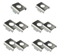 Set di 10 staffe verticali per allenamento in ferro, per bambini, stabilizzatori per bici, adatti per 23 mm e 25 mm, per posizionare piastre di montaggio