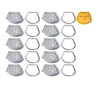 Set di 10 stampi per biscotti a forma di gatti giapponesi, per gli appassionati di pasticceria, per fare biscotti in stile cartone animato, strumento per decorare torte, simpatici stampi per dessert a