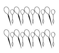 Set di 10 strumenti per coda di capelli con 2 dimensioni strumento per intrecciare i capelli, strumenti per acconciature rapide per coda di cavallo per ragazze