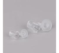 Set di 10 supporti pubblicitari in plastica con viti smerigliate per un montaggio sicuro di pannelli in vetro e acrilico (20 x 20 mm)