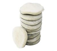 Set di 10 tamponi in lana per lucidatura auto, adatti per il restauro e la rifinitura della vernice dell'auto (10,2 cm)
