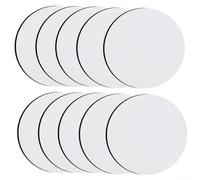Set di 10 tappetini per tazze grafiche fai da te in diverse forme, perfetti per personalizzazione e s (rotondi)