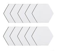 Set di 10 tappetini per tazze grafiche fai da te in diverse forme, perfetti per personalizzazione e s (forma esagonale)