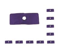 Set di 10 tappetini riutilizzabili per lettino da massaggio con foro per il viso, viola