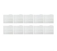 Set di 10 tappi per esche da pesca alla carpa, con design a griglia per evitare che l'esca scivoli e migliorare la tenuta dell'amo durante l'azione di pesca (bianco)