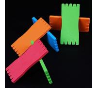 Set di 10 tavole da pesca impermeabili in spugna di gomma espansa per evitare grovigli di lenza e ganci di sicurezza, portatili per uso esterno (6 x 14 cm)