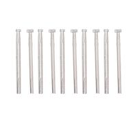 Set di 10 timbri in pelle, strumenti per punzonatura fai da te con 2 diversi pats, timbri in acciaio con manico antiscivolo per artigianato, borse, portafogli