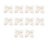 Set di 10 ugelli atomizzatori per irrigazione da giardino, teste di spruzzatore in plastica con adattatore a connessione rapida, irrigazione fine per serre, aiuole e vivai (bianco)