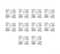 Set di 10 ugelli atomizzatori per irrigazione da giardino, teste spruzzatrici in plastica con adattatore a connessione rapida, irrigazione fine per serre, aiuole e vivai (grigio)