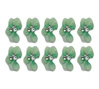 Set di 10 unghie a forma di fiore per nail art, accessori per donne, decorazioni acriliche per unghie