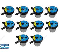 Set Di 10 Unità Acciaio Inox Manuale Ago Cutter & Siringa Distruttore Aes