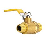 Set di 10 valvole a sfera per gas, 3/8" e 1/2", rubinetto di arresto in ottone MPT con manico lungo, valvola di chiusura a quarto di giro per gas naturale, stufa, tubi dell'acqua, 149 g ciascuna