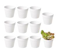 Set di 10 vasi per piante grasse, per piante da appartamento, per | Vasi da fiori da esterno per bonsai, scrivanie, librerie, davanzali, casa, giardino