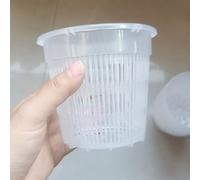 Set di 10 vasi trasparenti per orchidee con fori per promuovere uno sviluppo sano delle radici e il drenaggio (190 mm)