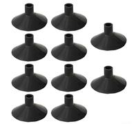 Set di 10 ventose in gomma a forma di freccia per pratica bersaglio per bambini attività all'aperto e al chiuso (nero)