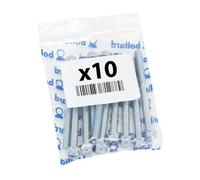 Set di 10 viti 6 senza spalla P2R SW8 Argento