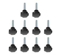 Set di 10 viti con manico prugna a sette stelle, M8 con diametro esterno di 31 mm, perfette per progetti fai da te e progetti
