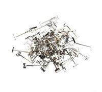 Set di 100 aghi a forma di T, essenziali per un allineamento efficiente di pavimenti e pareti (0,9 mm, 100 pezzi)