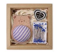 Set di 100 aghi per cuscino in legno e 100 aghi per trapuntatura per cucire da 38 mm di posizionamento in legno per macchina da cucire