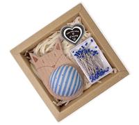 Set di 100 aghi per cuscino in legno e 100 aghi per trapuntatura per cucire da 38 mm di posizionamento in legno per macchina da cucire