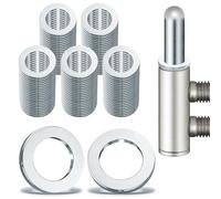 Set di 100 anelli per porte della camera, rondelle, cerniere per porta, anelli di montaggio senza abrasioni, 10,20 x 15,8 x 1,8 mm, zincati