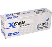 Set Di 100 Batterie A Bottone XCell CR2032 Litio 3V / 220mAh