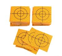 Set di 100 bersagli riflettenti per stazioni totali, riflettori acrilici affidabili per strutture di monitoraggio (30 x 30 mm)