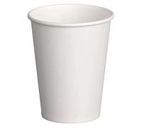 Set di 100 bicchieri in cartoncino per bevande calde e fredde, 200 ml, qualità premium, colore bianco Range di temperatura consigliata: da -20 °C a +90 °C. Ideali per bevande analcoliche di ogni tipo.