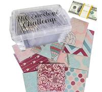 Set di 100 buste - Risparmia denaro, 100 giorni, il manuale di pianificazione del budget aiuta i bambini a imparare a risparmiare e la scatola è adatta per auto, compleanno e