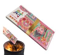 Set di 100 carte commemorative con scritta "Ancestor Money Traditional Joss | Soldi per antenati per funerale, festival, fantasmi, cerimonie dei templi, culto, rituale, funerale, tomba spazzando Qingming