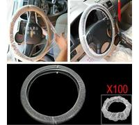 Set Di 100 Coprisedili Monouso Per Volante Trasparente Per Auto