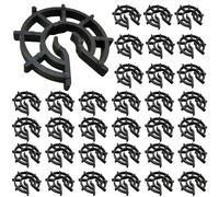 Set di 100 cunei di rinforzo per ferro di cemento da 6 a Ø12, rivestimento spessore 15 mm, per fissaggio verticale, piastrella armata, accessorio per cassaforma a clip, plastica, nero