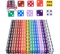 Set Di 100 Dadi Colorati a 6 Facce Dice Game D6 Dadi 12 Mm per Giochi Da Tavolo,