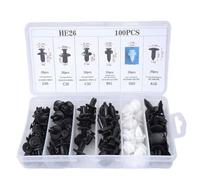 Set di 100 fibbie in nylon per paraurti auto con modanature per carrozzeria Set chiusure esterne confezione di ricambio - Chiusure dirette in scatola