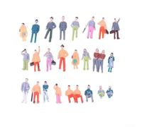 Set di 100 figure in miniatura per piccole persone, in scala 1, 50, 1, 75, 1, 100, in materiale ABS, per modelli di tavoli di sabbia, adatti per abbinamenti di scene e uso educativo (1:75)