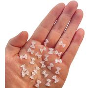 Set di 100 fiocchi di vetro con fiocco 3D, decorazione artistica, fiocchi, unghie, gioielli artistici